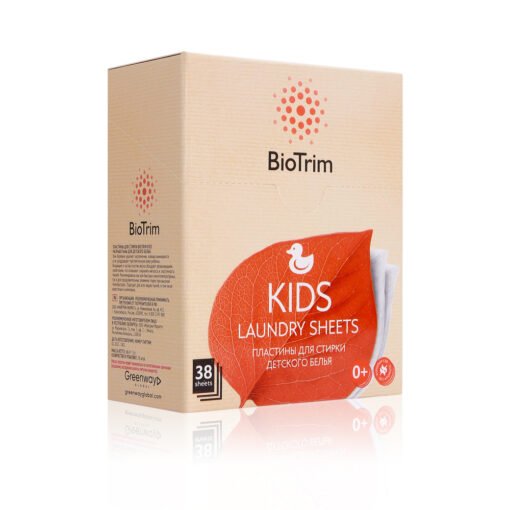 شرائح غسيل ملابس الاطفال BioTrim KIDS Laundry sheets for children’s clothes, 38 pcs